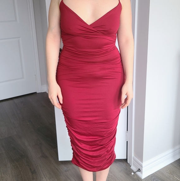 SHEIN Ruched Bodycon Cami Dress - Picture 3 of 3